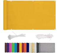 Balcony 0.7x5m, HDPE UV Protection, Waterproof Privacy Cover, Easy to Clean, Outdoor Shade for Te, Yellow, 1.2x6m - Perfect for Garden & Patio