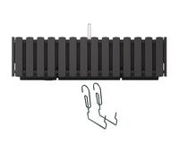 Prosperplast Boardee Fencycase Balcony Box with Hanging and Watering System, Flower Box, Flower Pot with Hook Planter (580 mm Length, Anthracite)