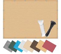 Balcony - Breathable Sun Protection Cover, Sold by the Metre, Slightly Transparent, Eyelet Cord Design for Garden, Deck, and Patio Privacy Solutions