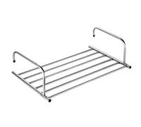 Balcony Clothes Airer, Extendable Stainless Steel Clothes Airer, Reusable Design, 360 Degree Swivel Rails, Adjustable, Multi-Level Towel Rail for Home, Laundry Room, Bathroom, Balcony