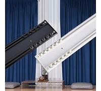 Balcony Curtain Track with Nano Silent Wheels 1.8M/5.9Ft Easy Install Household Accessories Smooth and Silent Sliding for Home Decor