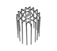 Balcony Drain Cover Stainless Steel Round Roof Type with Large Displacement for Effective Water Flow Management and Debris Prevention Outdoors (75mm)