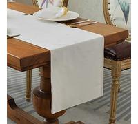 BALCONY & FALCON Beige Table Runners Washable Table Runner for Kitchen Party Holiday Decoration Dining Room