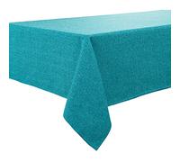 BALCONY & FALCON Rectangle Tablecloth, Wrinkle Resistant and Water Proof Table cloth, Decorative Linen Fabric Tablecloths for Dining, Parties, Kitchen, Wedding and Outdoor Use (Lake Blue, 60x60cm)