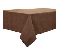 BALCONY & FALCON Rectangle Tablecloth, Wrinkle Resistant and Water Proof Table cloth, Decorative Linen Fabric Tablecloths for Dining, Parties, Kitchen, Wedding and Outdoor Use (Brown, 140x180cm)