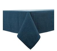 BALCONY & FALCON Rectangle Tablecloth, Wrinkle Resistant and Water Proof Table cloth, Decorative Linen Fabric Tablecloths for Dining, Parties, Kitchen, Wedding and Outdoor Use (Navy Blue, 120x120cm)