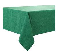 BALCONY & FALCON Rectangle Tablecloth, Wrinkle Resistant Water Proof Table cloth, Decorative Linen Fabric Tablecloths for Dining, Parties, Kitchen, Wedding and Outdoor Use (Emerald Green, 140x180cm)