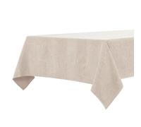 BALCONY & FALCON Rectangular Table Cloth, Waterproof & Washable, Wrinkle Resistant, Brushed Linen-Look Fabric Tablecloth for Dining, Kitchen, Parties, Weddings & Outdoor Use (Cream, 140x180cm)