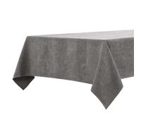 BALCONY & FALCON Square Table Cloth, Waterproof & Washable, Wrinkle Resistant, Brushed Linen-Look Fabric Tablecloth for Dining, Kitchen, Parties, Weddings & Outdoor Use (Grey, 120x120cm)
