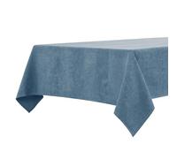 BALCONY & FALCON Table Cloth Waterproof Washable Ocean Blue 140x180cm | Rectangular, Faux Linen, Heavyweight, Wrinkle Resistant, Wipe Clean, Farmhouse, Dining, Kitchen, Wedding, Party, Outdoor