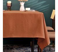 BALCONY & FALCON Table Cloth, Wipe Clean Tablecloth Rectangular - Waterproof, Machine Washable Table Cover for Kitchen, Dining, Autumn Harvest Halloween Party & Outdoor Use (Cinnamon, 140x240cm)
