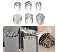 Balcony Floor Drain Cover Made of Stainless Steel with Round Roof Design and Large Displacement to Prevent Debris Blockage in Outdoor Drain Systems (63mm)