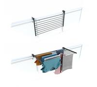 Balcony Foldable Clothes Drying Rack outdoor Clothes airer for Terraces Railings