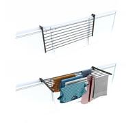 Balcony Foldable Clothes Drying Rack outdoor Clothes airer for Terraces Railings