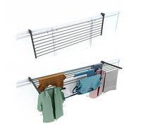 Balcony Foldable Clothes Drying Rack outdoor Clothes airer for Terraces Railings