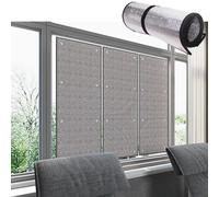 Balcony Heat Reflective Window Film,Thermal Insulation Glass Tint Sticker,8Mm Double Aluminum Blackout Window Cover,for Home Sun Room Skylight,Anti Glare,30x180cm/12"x71"-Silver