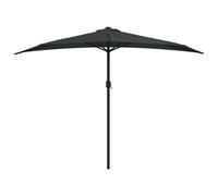 Balcony Parasol with Aluminium Pole Half Patio Umbrella Canopy Shade vidaXL