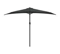 Balcony Parasol with Aluminium Pole Half Patio Umbrella Canopy Shade vidaXL