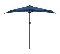 Balcony Parasol with Aluminium Pole Half Patio Umbrella Canopy Shade vidaXL