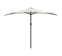 Balcony Parasol with Aluminium Pole Half Patio Umbrella Canopy Shade vidaXL