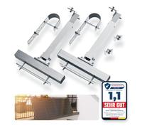 Balcony Power Plant Mounting Kit for Balcony Railing, Solar Panel Mounting, Sturdy, Easy Installation, for 1 Module