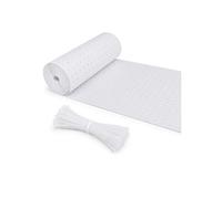 Balcony Privacy Screen Roll, Perforated Railing Cover with Cable Ties, Cut to Fit Outdoor Screening for Patio, Garden, Terrace, and Window Guard