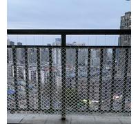 Balcony Protective Net for Kids Pets, Heavy Duty Nylon Safety Fence Netting for Stairs Railing/Building Site/Scenic Fall Arrest, 3cm Tight Mesh Rein Forced Securing Nets(6 x 2.5 m/19.7 x 8.2 in)