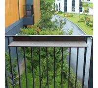 Balcony Rail Table, Outdoor Balcony Railing Hanging Folding Table, Bar Lifting Folding Desk, Fold up Table, Deck Table, Balcony Furniture, Height Adjustable, for Patio, Garden, Balcony ( Size : 120cm/