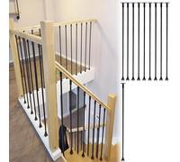 Balcony Railing Stair Baluster Posts for Fence Handrail, 14 mm Thin Balustrade Column for 3 4 5 6 7 8 9 10 15 Step, Guardrail Pole for Commercial Villa(10 pcs)