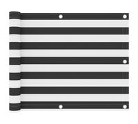 vidaXL Balcony Screen Anthracite and White 75x300 cm Oxford Fabric Sunshade