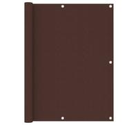 vidaXL Balcony Screen Brown 120x500 cm Oxford Fabric Garden Privacy Sunshade