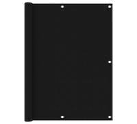 vidaXL Balcony Screen Black 120x300 cm Oxford Fabric Garden Privacy Sunshade