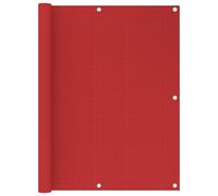 vidaXL Balcony Screen Red 120x400 cm HDPE Outdoor Privacy Protective Sunshade