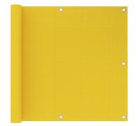 vidaXL Balcony Screen Yellow 90x500 cm HDPE Balcony Privacy Protective Screen