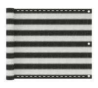 vidaXL Balcony Screen HDPE 75x300 cm Anthracite and White Garden Sun Shelter