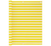 vidaXL Balcony Screen Yellow and White Balcony Privacy Fence Screen Protective