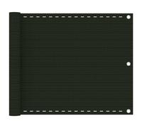 vidaXL Balcony Screen HDPE 75x600cm Anthracite Privacy Garden Panel Sunshade