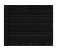 (black, 75 x 400 cm) vidaXL Balcony Screen HDPE Outdoor Garden Protective Fence Privacy Sunshade