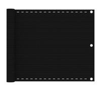 (black, 75 x 600 cm) vidaXL Balcony Screen HDPE Outdoor Garden Protective Fence Privacy Sunshade