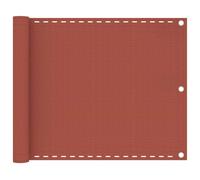 vidaXL Balcony Screen Terracotta HDPE Protective Privacy Fence Outdoor Garden