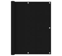 vidaXL Balcony Screen Black 120x300 cm Oxford Fabric Garden Privacy Sunshade