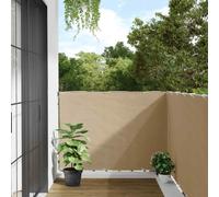 vidaXL Balcony Screen Beige 120x300 cm Oxford Fabric