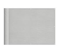 vidaXL Balcony Screen Light Grey 75x300 cm 100% Polyester Oxford