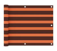vidaXL Balcony Screen Orange and Brown 75x300 cm Oxford Fabric Outdoor Privacy