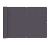 vidaXL Balcony Screen Oxford Fabric 90x600cm Anthracite Garden Panel Sunshade
