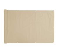 Balcony Screen Oxford Fabric 75x600cm Beige Garden Patio Panel Sunshade vidaXL