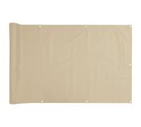Balcony Screen Oxford Fabric 75x600cm Beige Garden Patio Panel Sunshade vidaXL