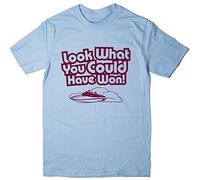 Balcony Shirts 'Look What You Could Have Won' Mens T Shirt - Sky - Large