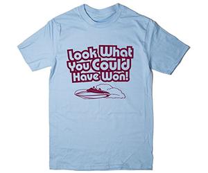 Balcony Shirts 'Look What You Could Have Won' Mens T Shirt - Sky - Large