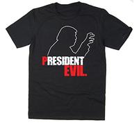 Balcony-Shirts 'President Evil' Mens Funny Donald Trump Printed T-Shirt